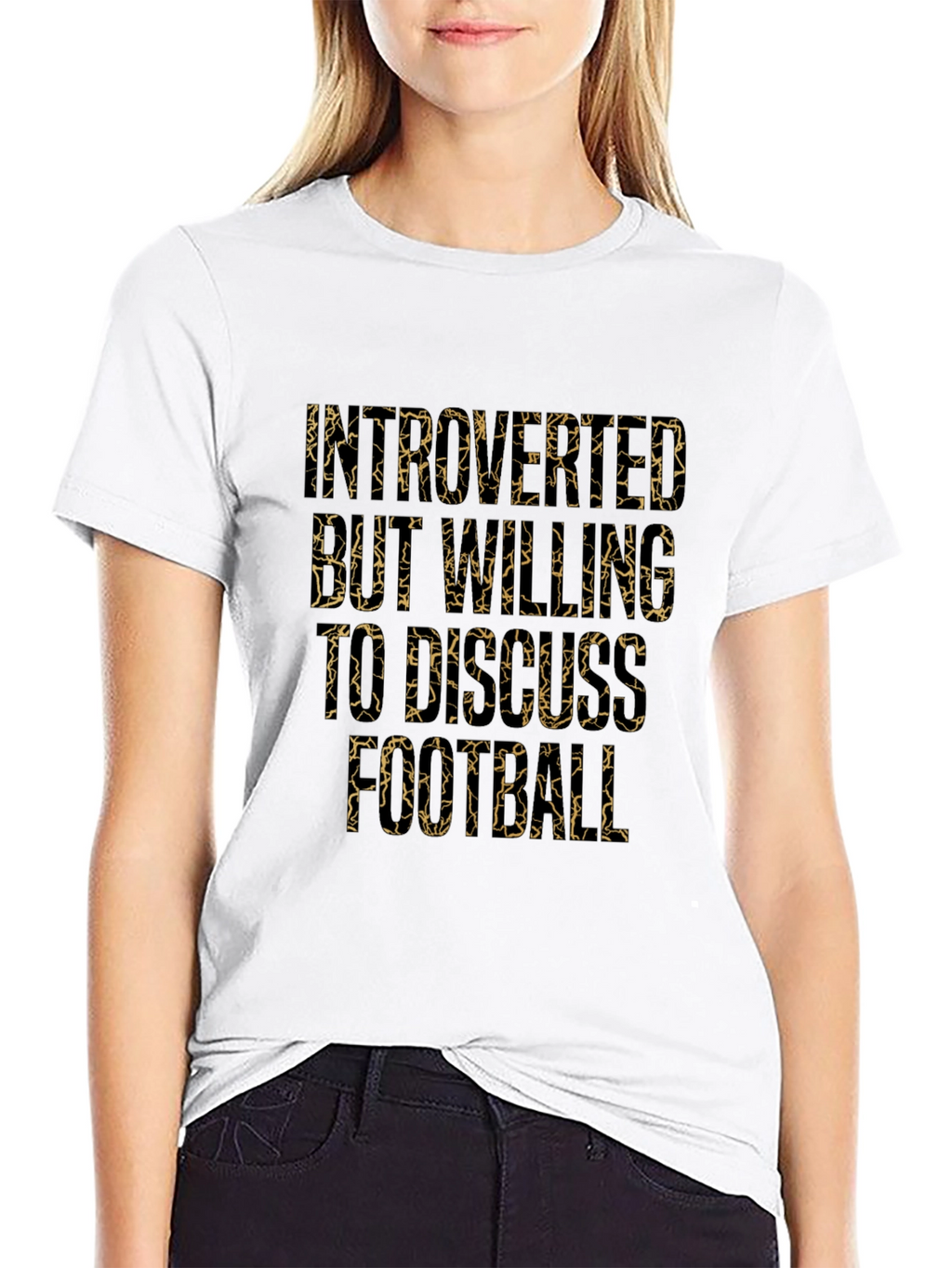 Introverted But Willing to Discuss Football Graphic Tee