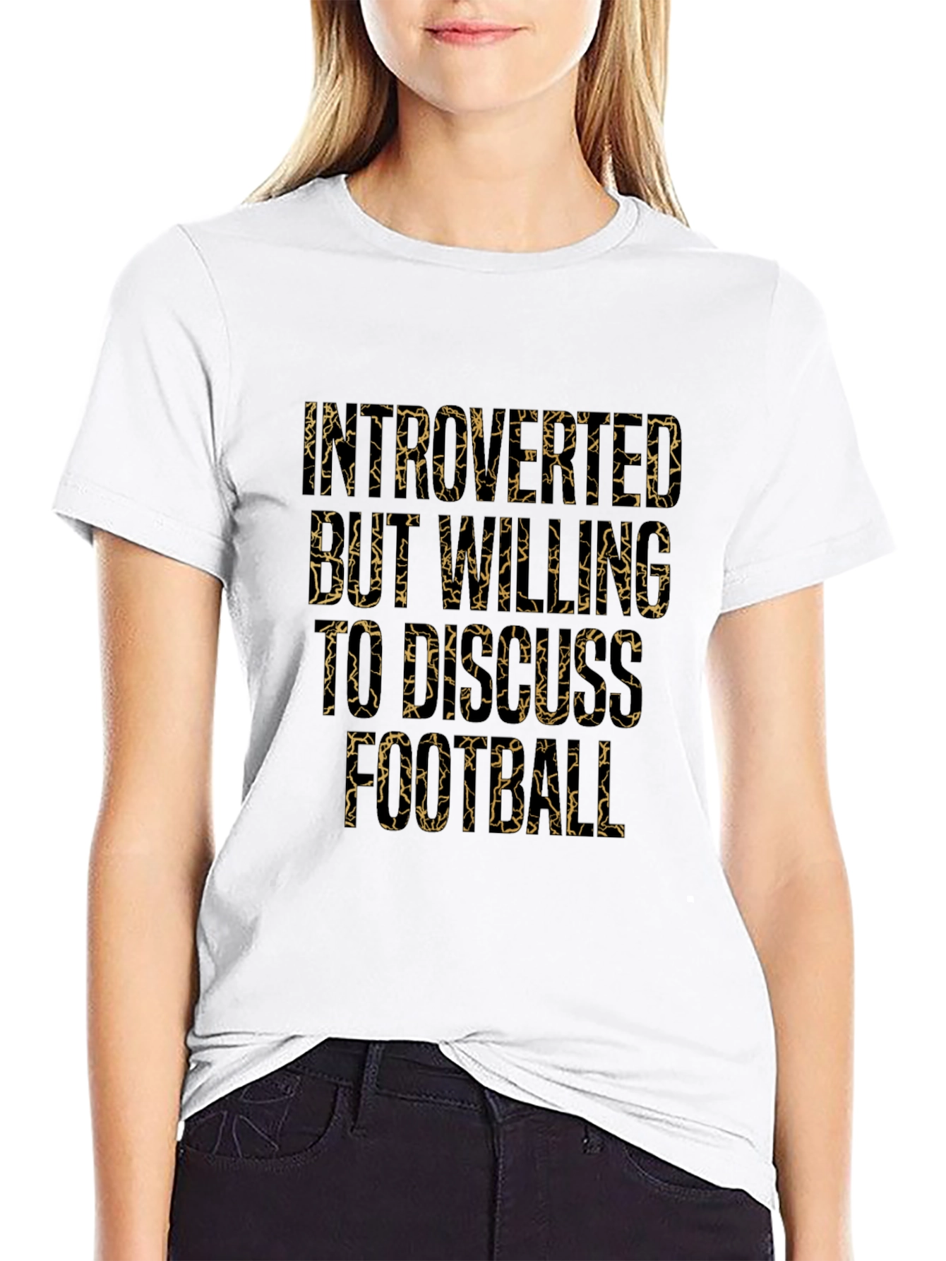Introverted But Willing to Discuss Football Graphic Tee