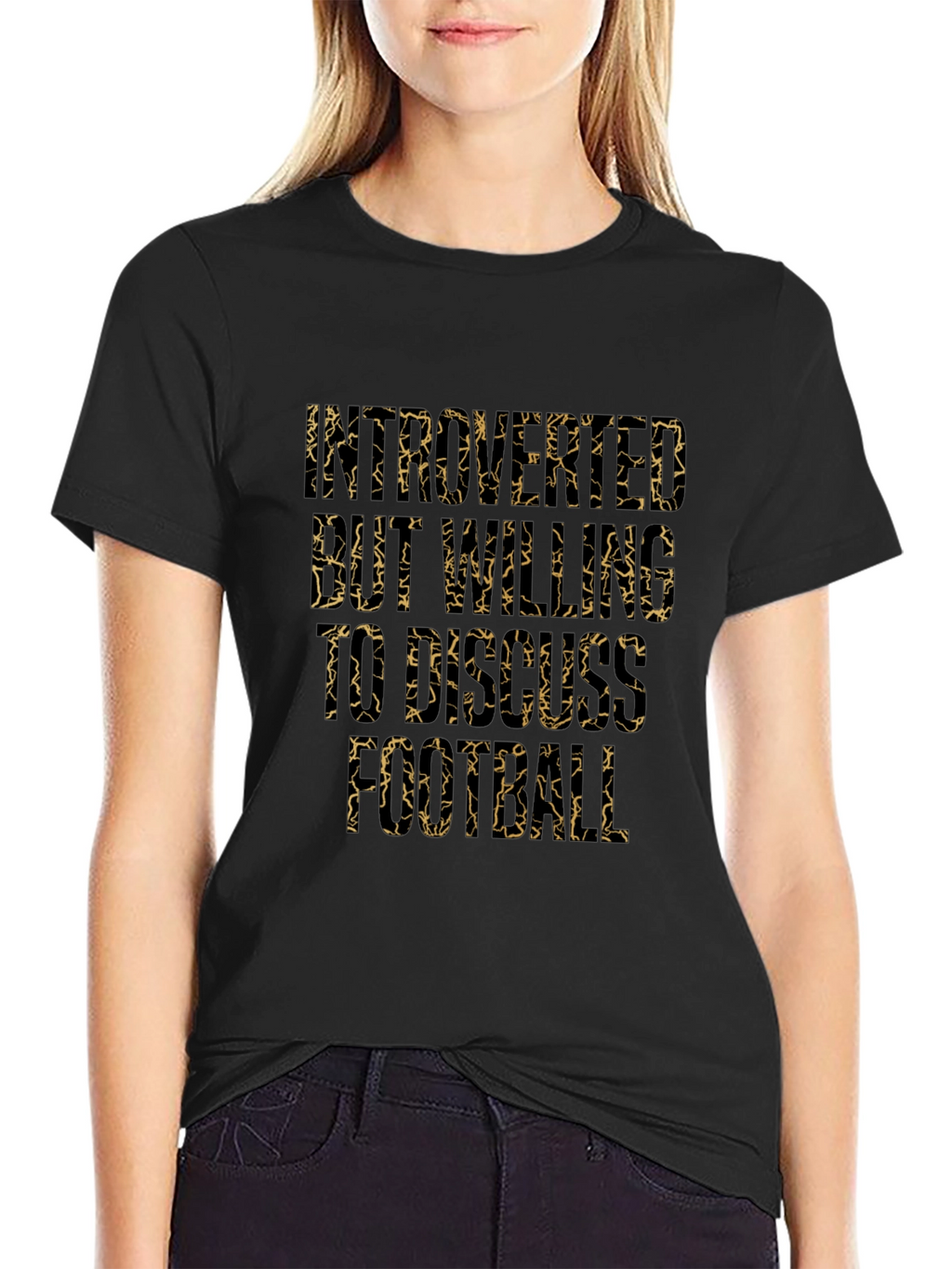 Introverted But Willing to Discuss Football Graphic Tee