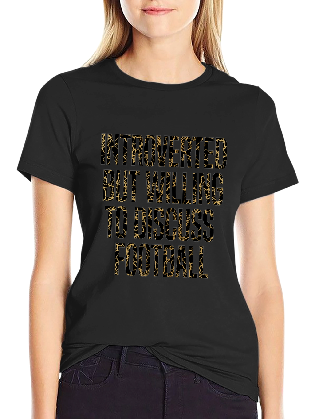 Introverted But Willing to Discuss Football Graphic Tee