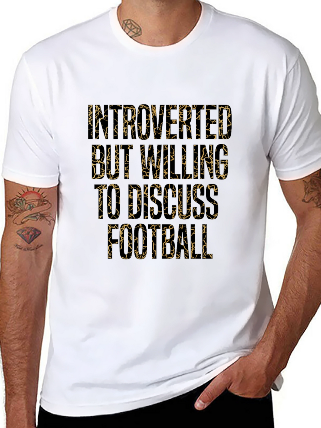 Introverted But Willing to Discuss Football Graphic Tee
