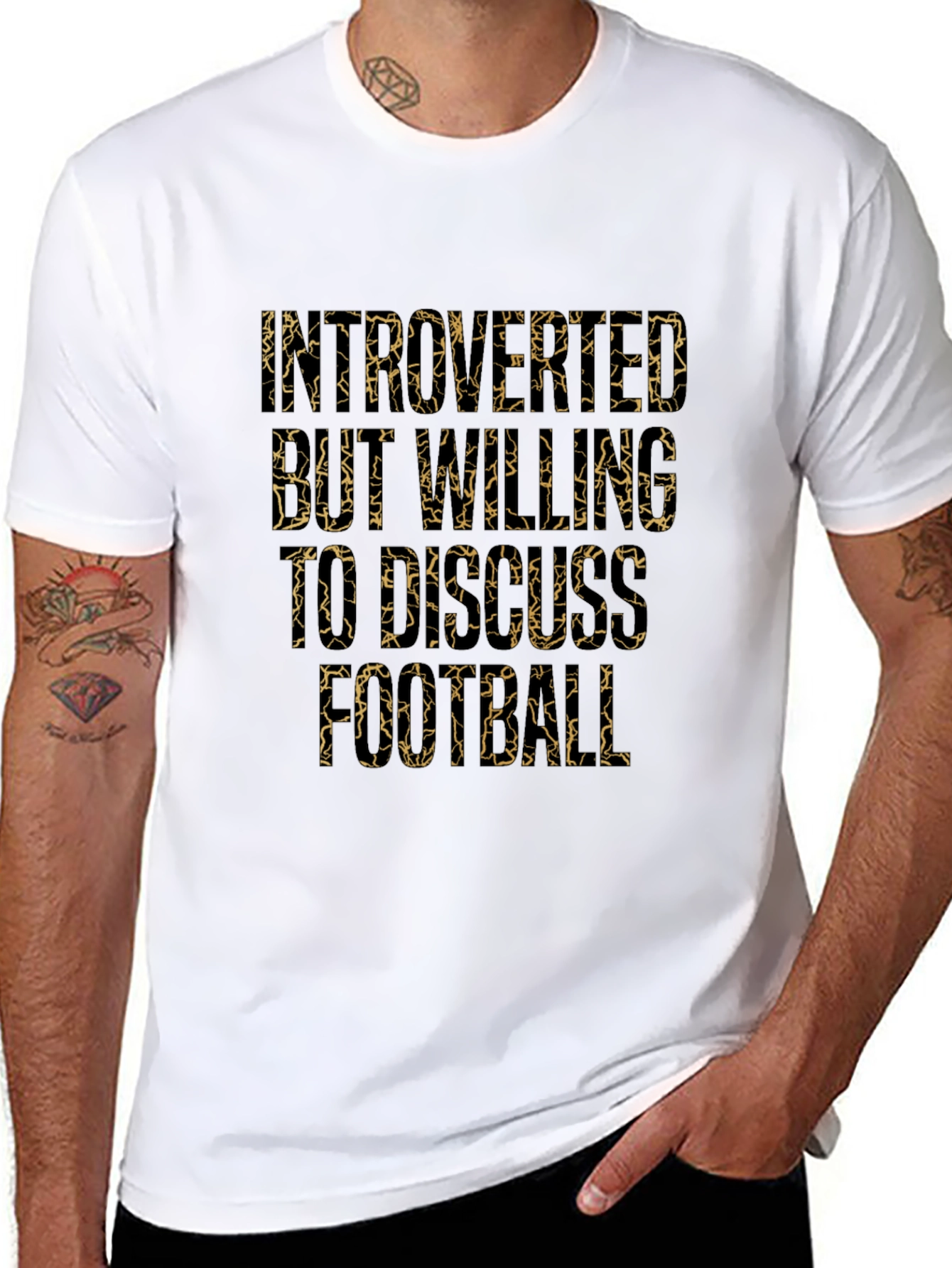 Introverted But Willing to Discuss Football Graphic Tee