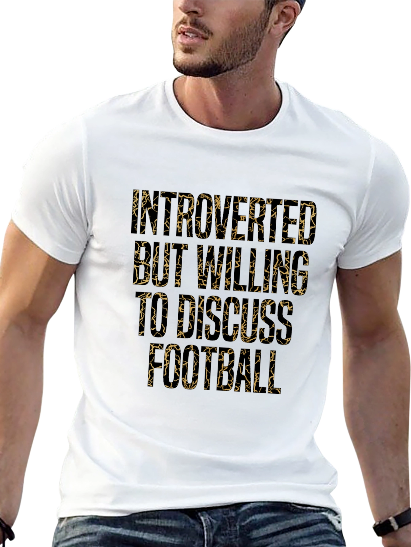 Introverted But Willing to Discuss Football Graphic Tee