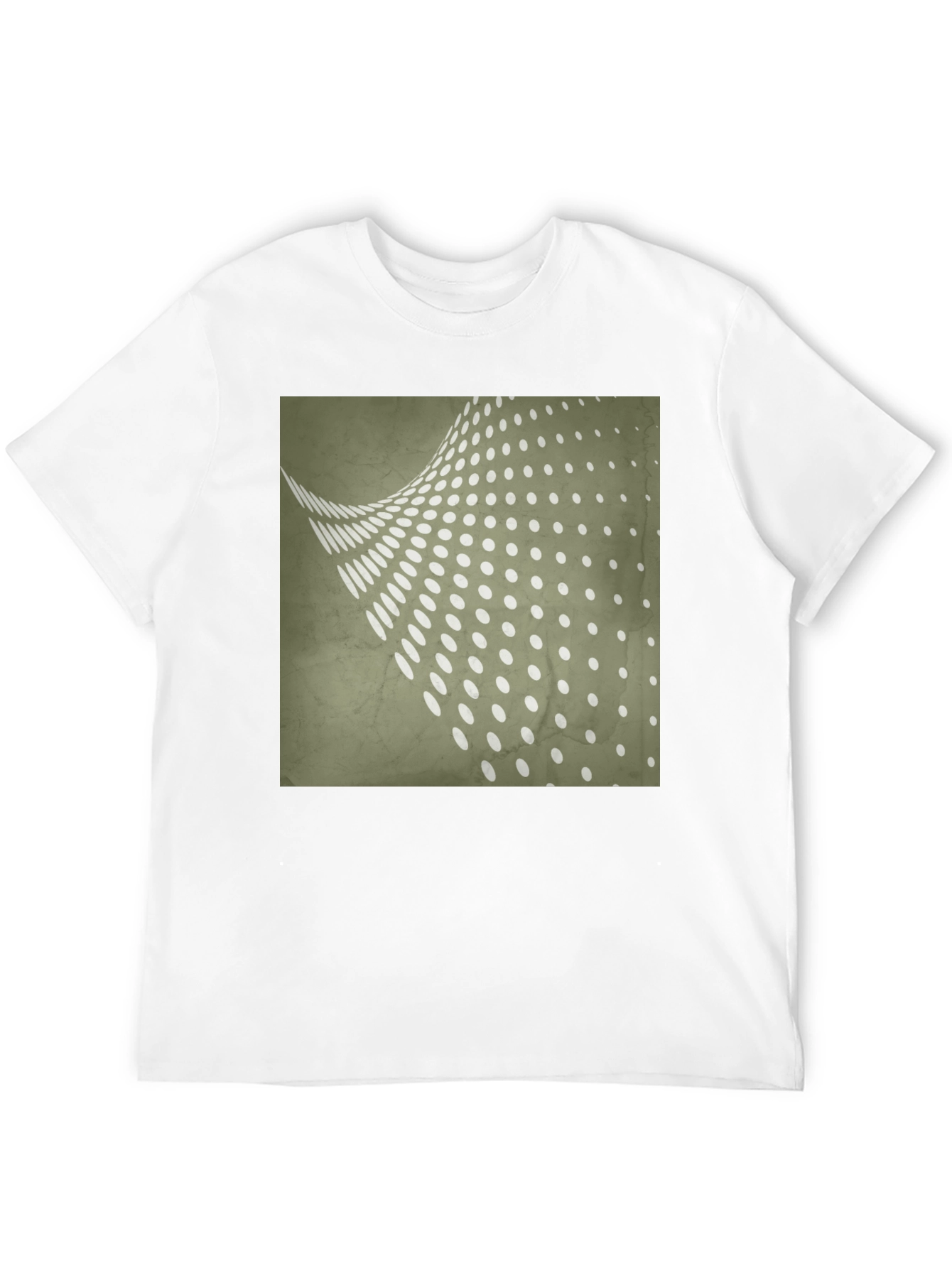 Retro Dot Pattern Black T-Shirt