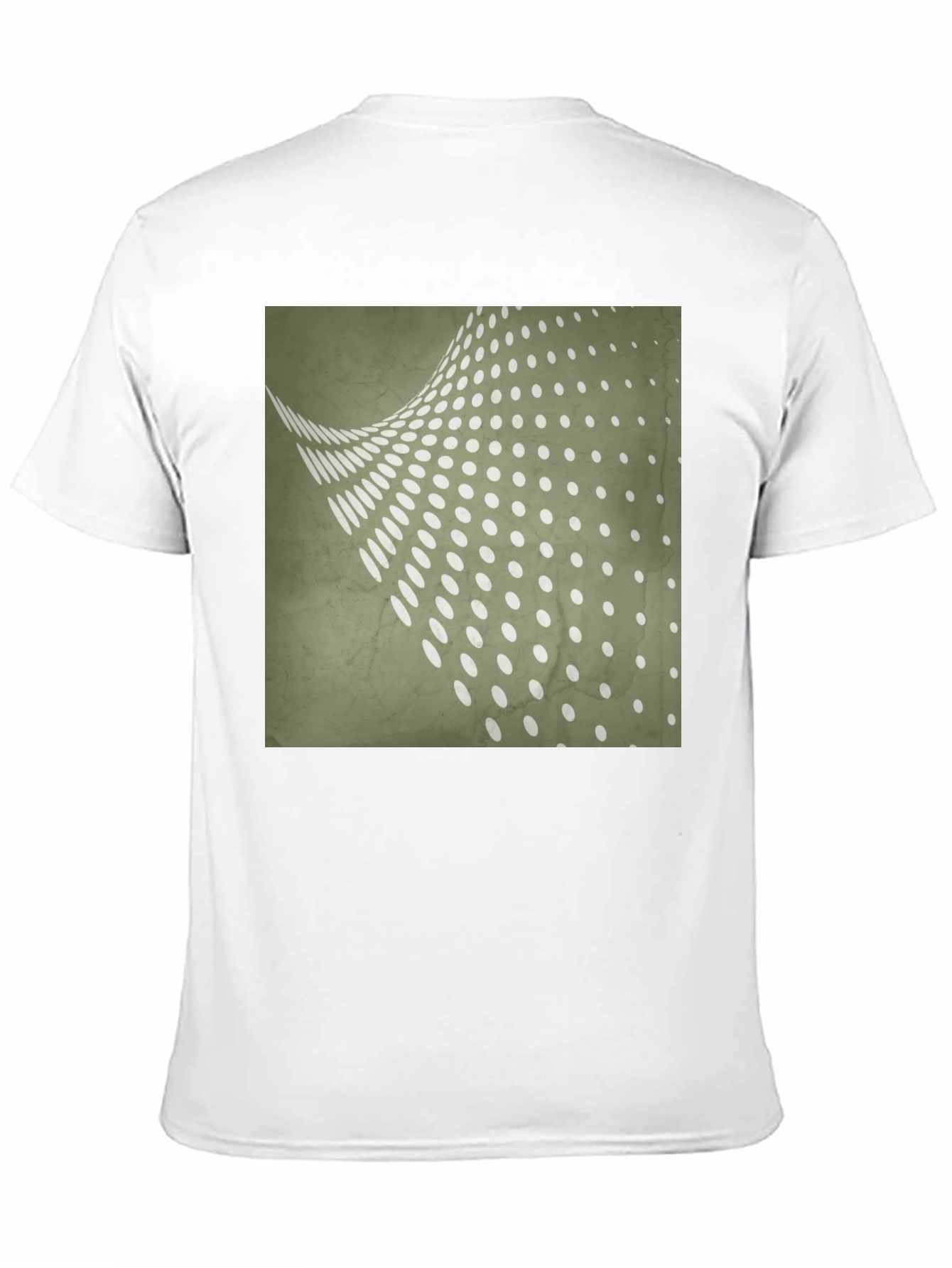 Retro Dot Pattern Black T-Shirt