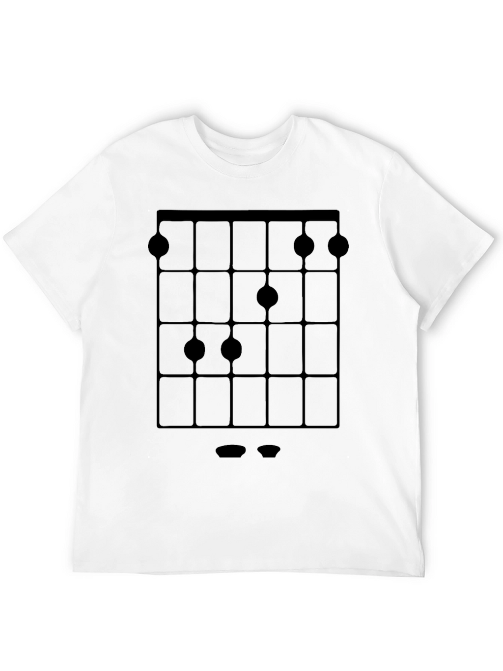 Guitar Chord Diagram Black T-Shirt