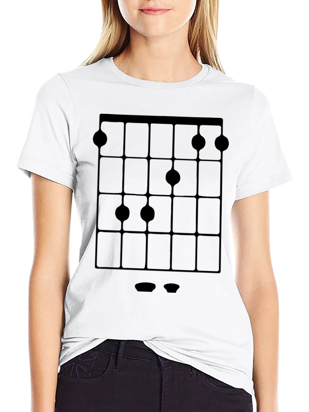 Guitar Chord Diagram Black T-Shirt