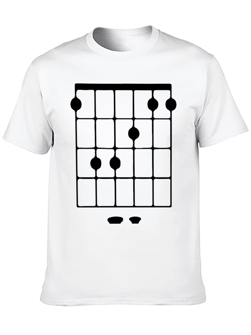 Guitar Chord Diagram Black T-Shirt