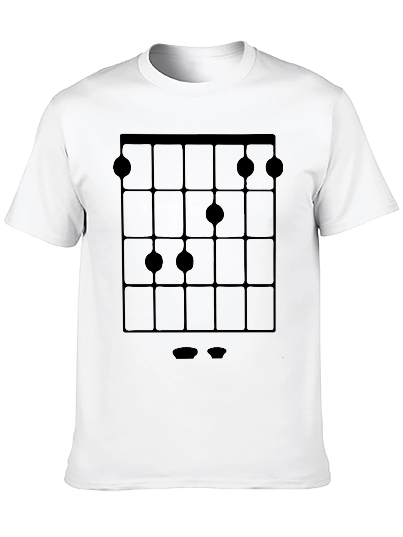 Guitar Chord Diagram Black T-Shirt