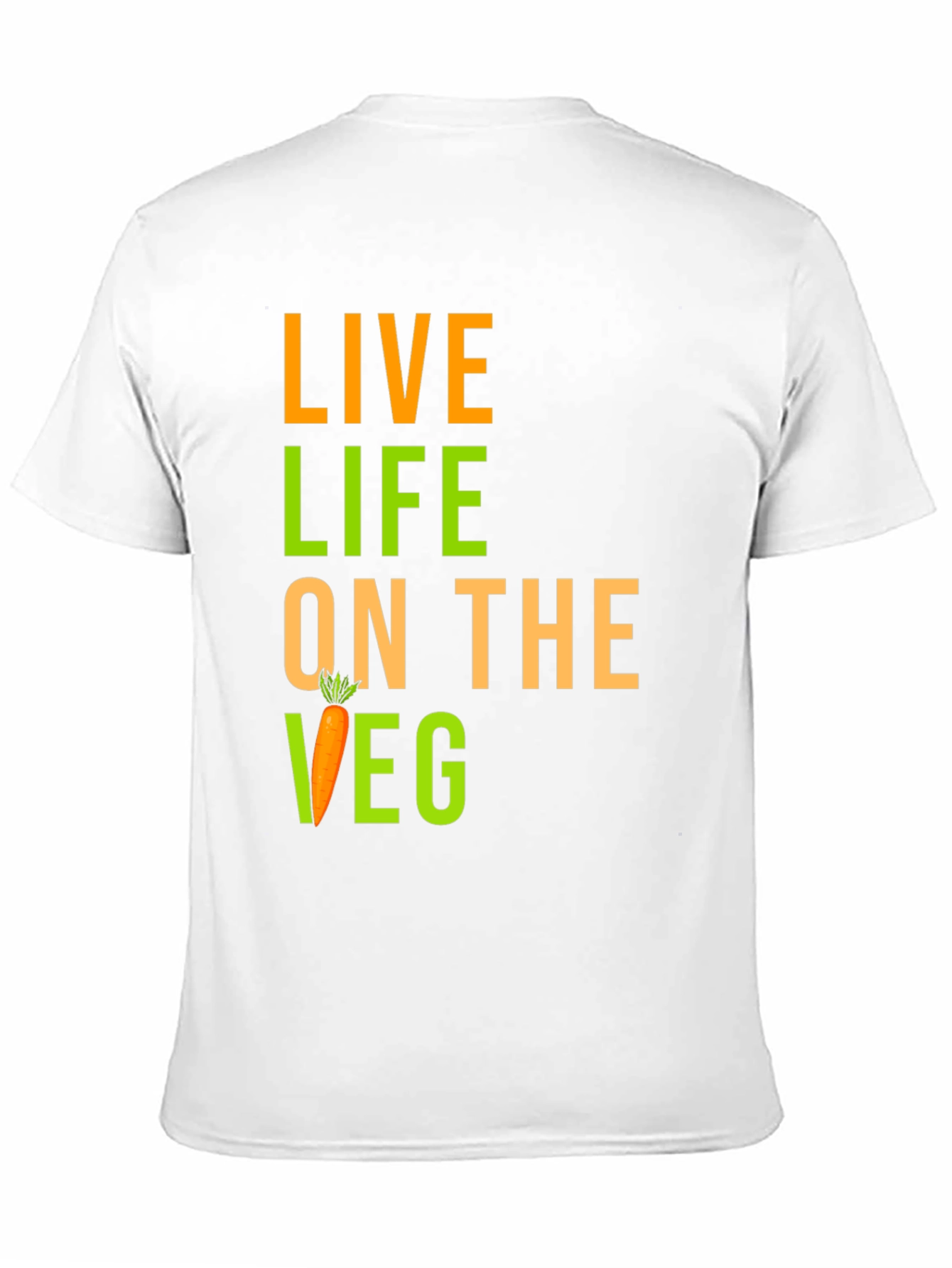 Live Life on the Veg Black Graphic Tee