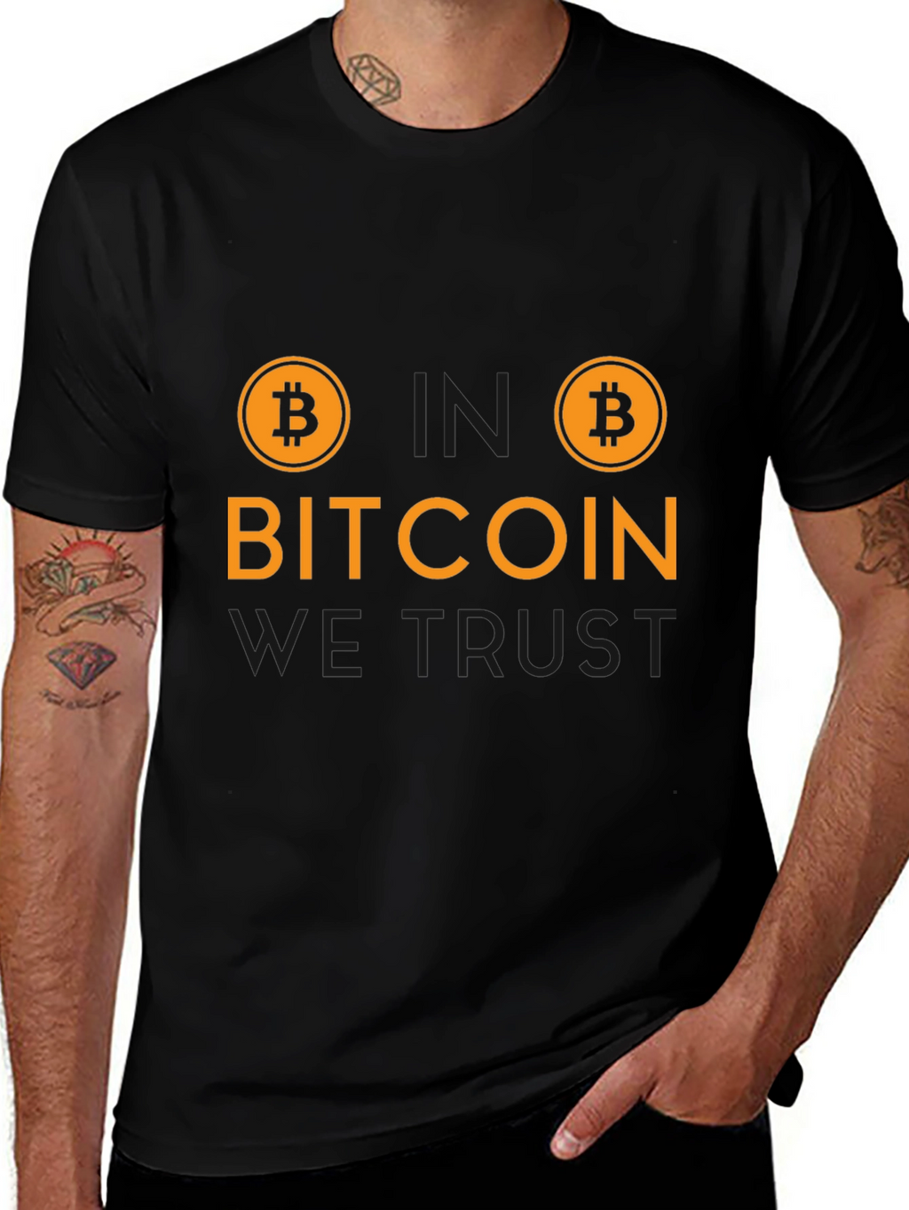 Bitcoin We Trust T-Shirt - Crypto Currency Tee