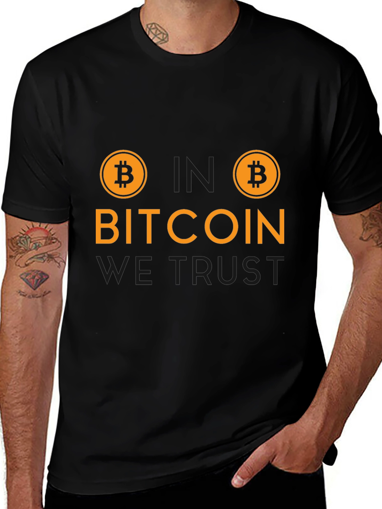 Bitcoin We Trust T-Shirt - Crypto Currency Tee