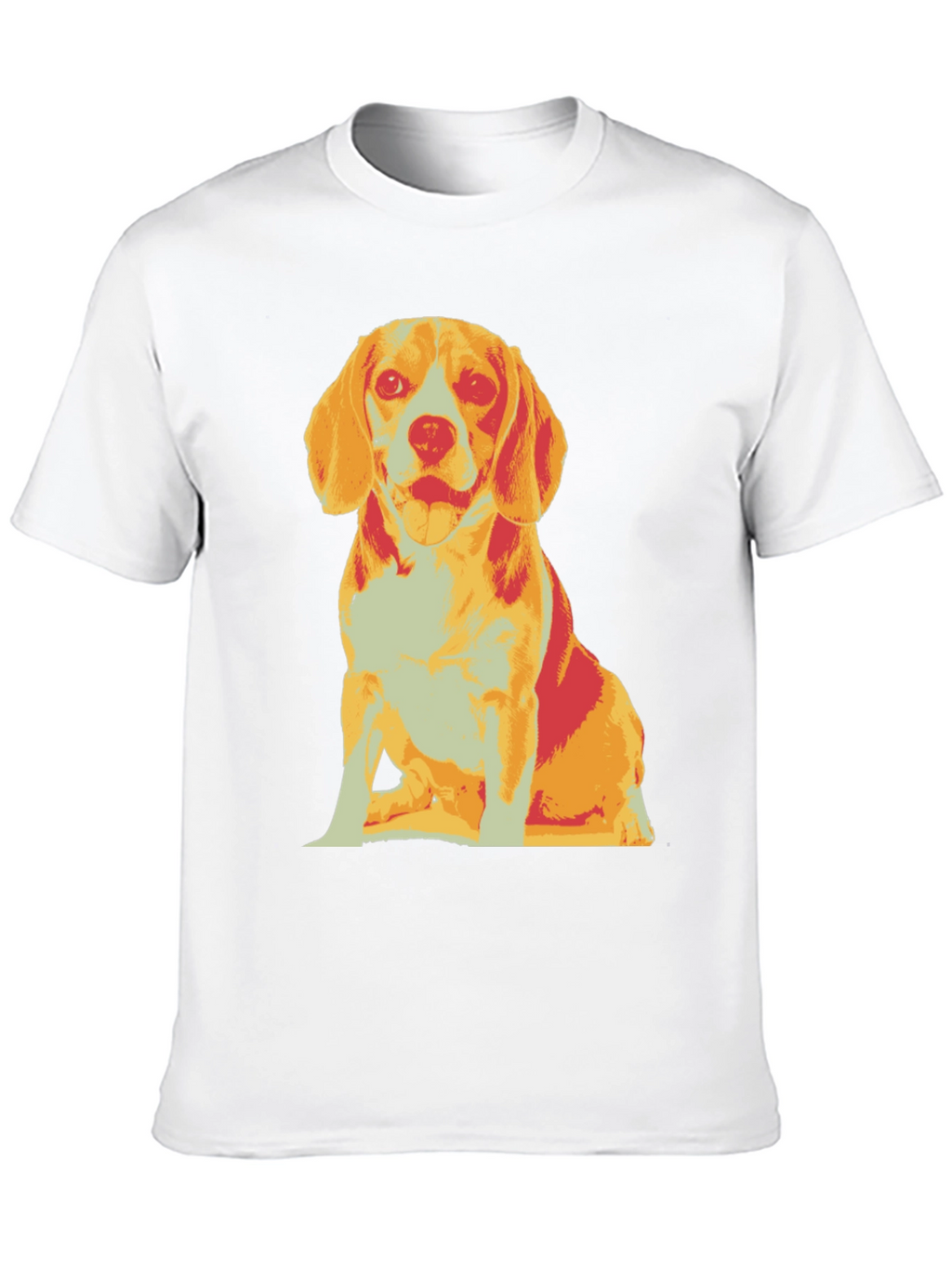 Dog Graphic T-Shirt Black Crew Neck Casual Style