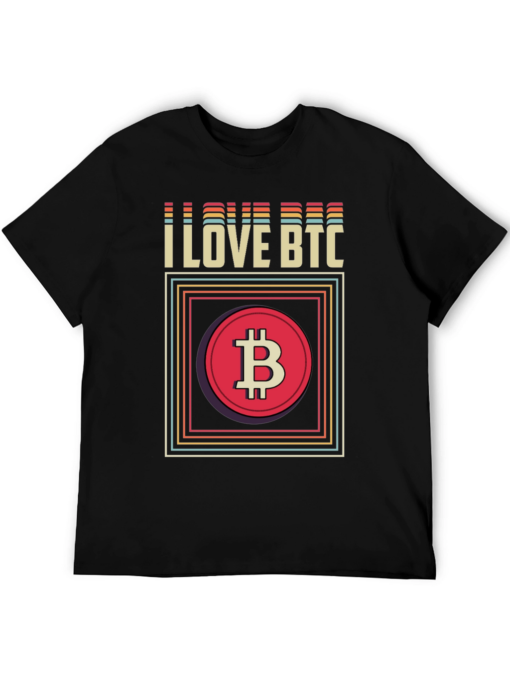 I Love BTC Bitcoin Graphic Tee