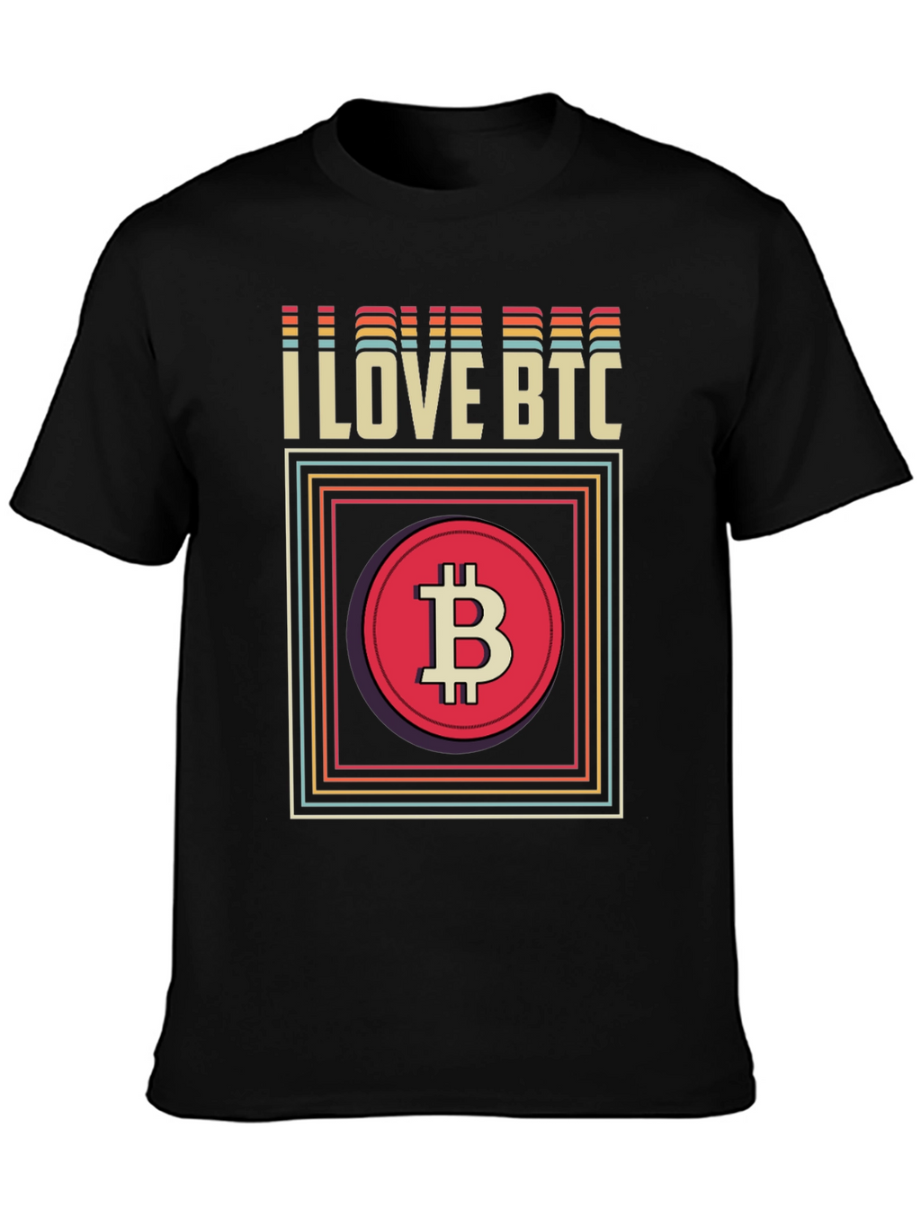 I Love BTC Bitcoin Graphic Tee