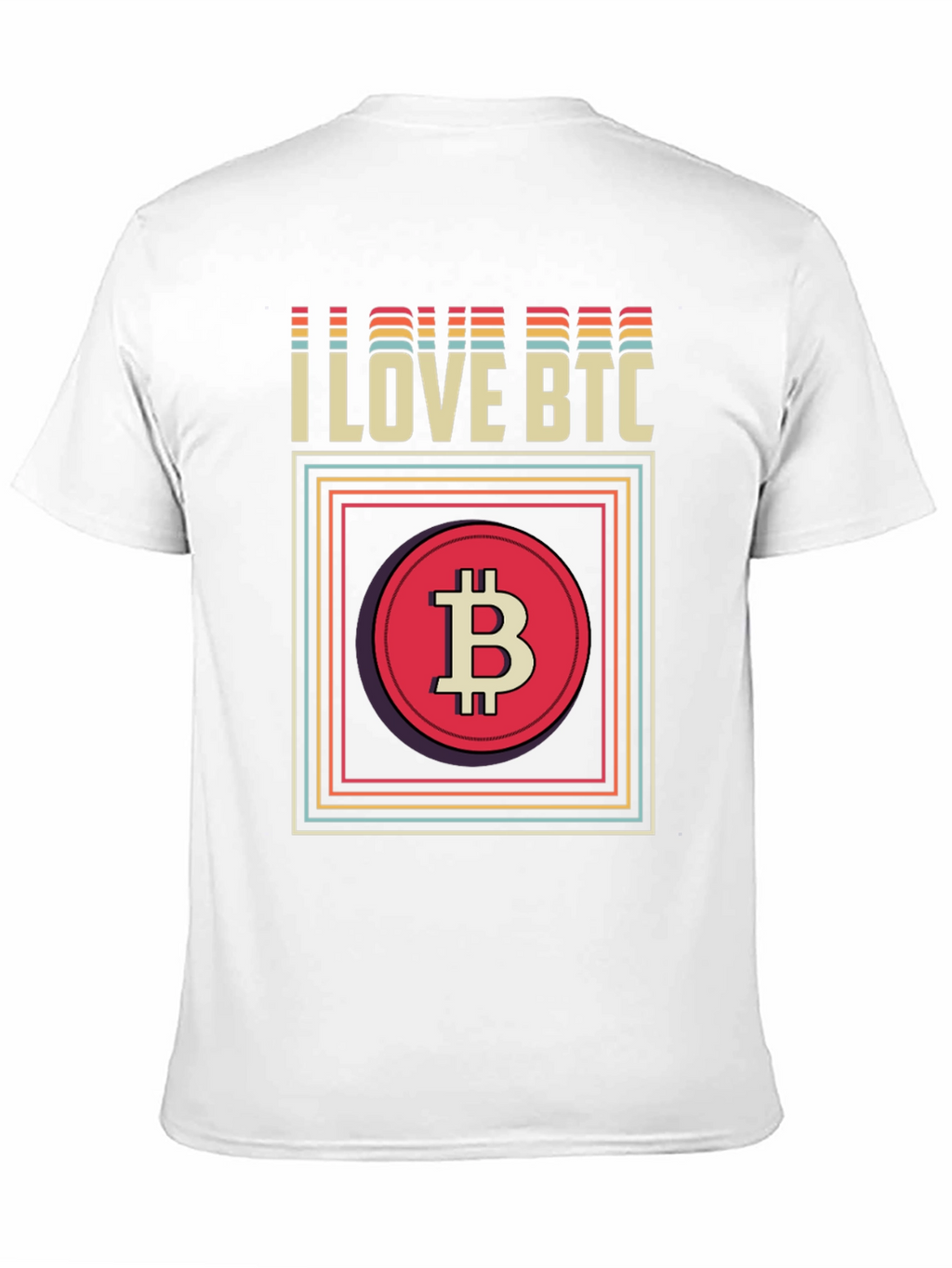 I Love BTC Bitcoin Graphic Tee