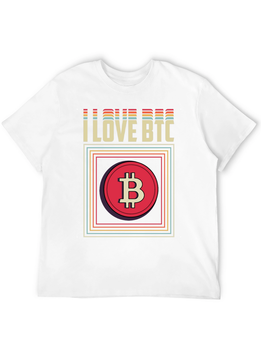 I Love BTC Bitcoin Graphic Tee