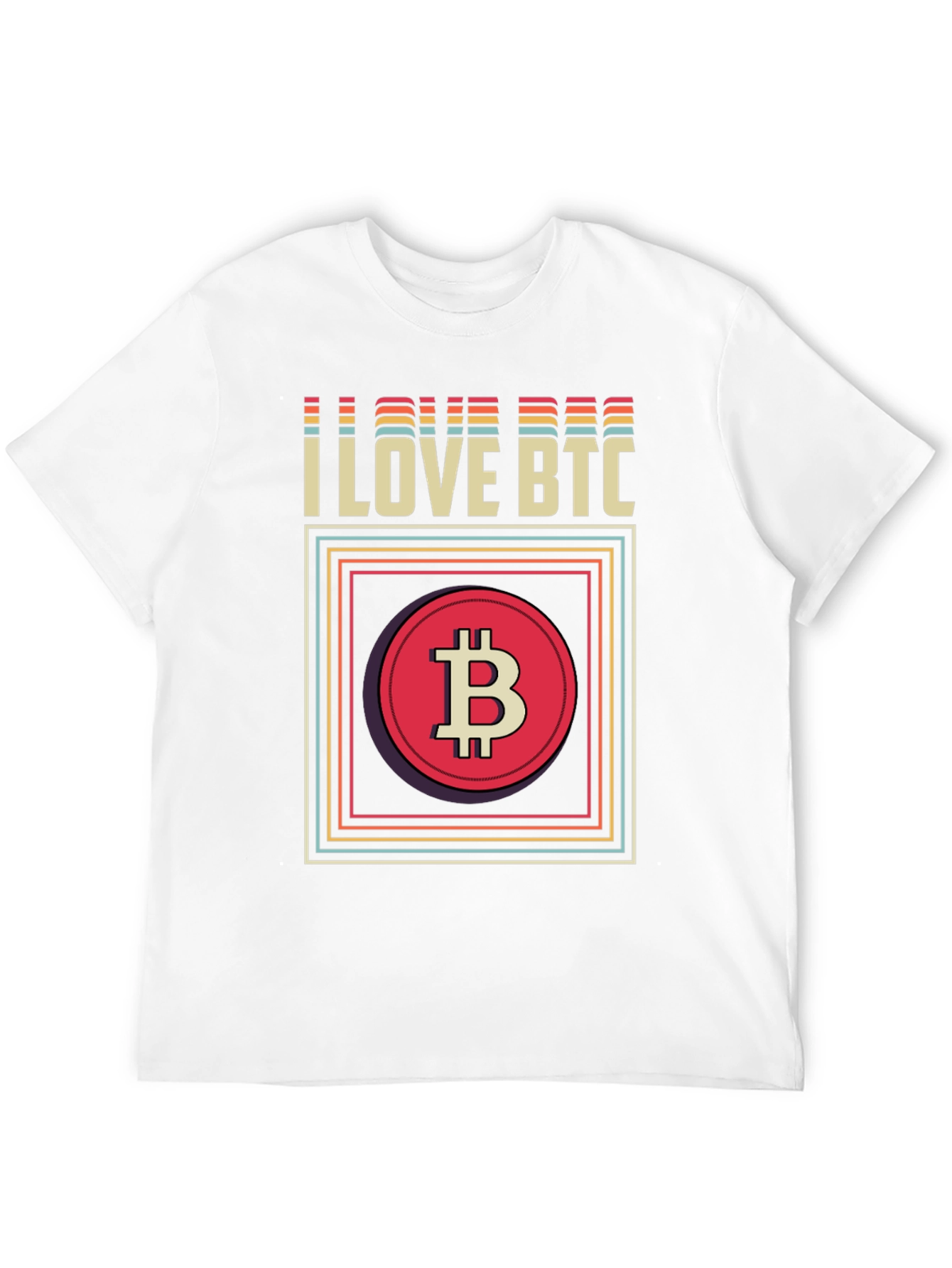 I Love BTC Bitcoin Graphic Tee
