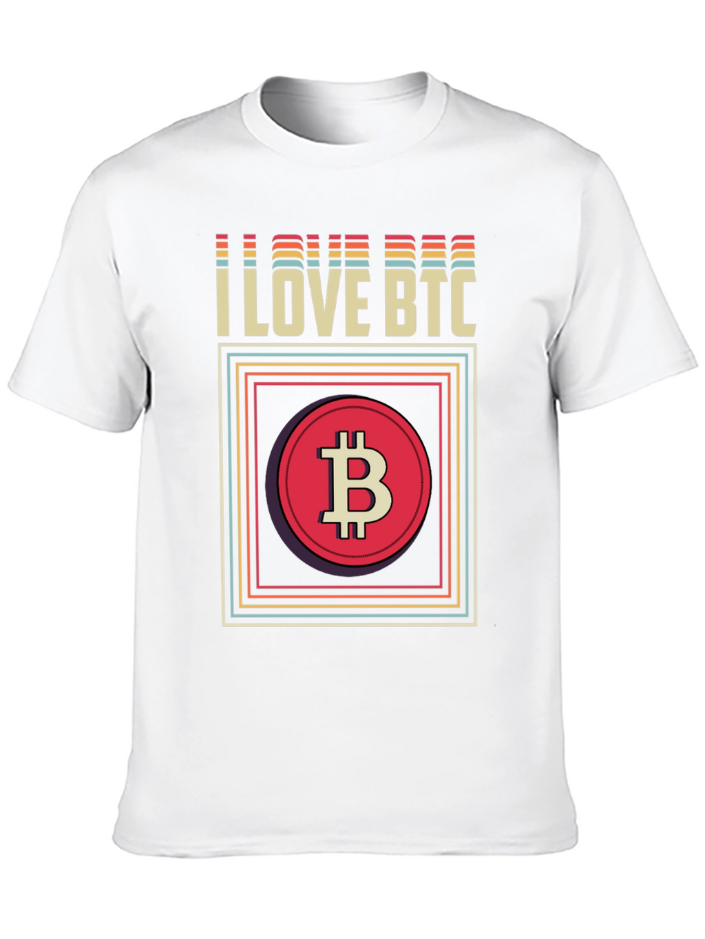 I Love BTC Bitcoin Graphic Tee