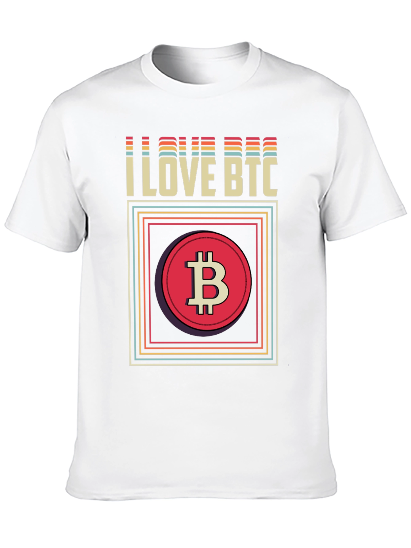 I Love BTC Bitcoin Graphic Tee