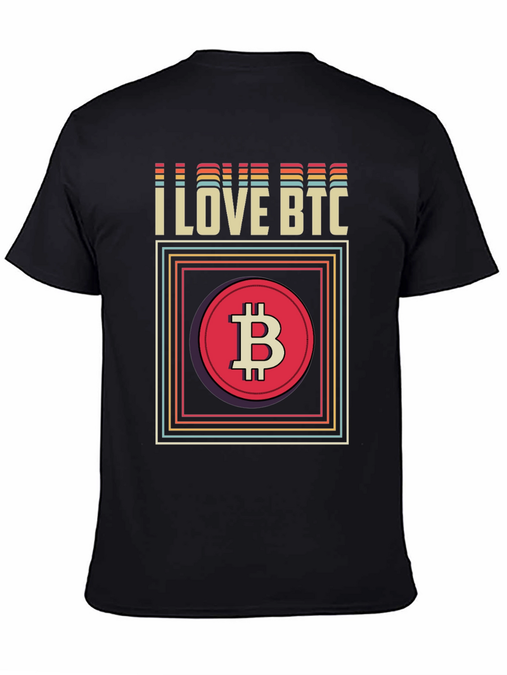 I Love BTC Bitcoin Graphic Tee