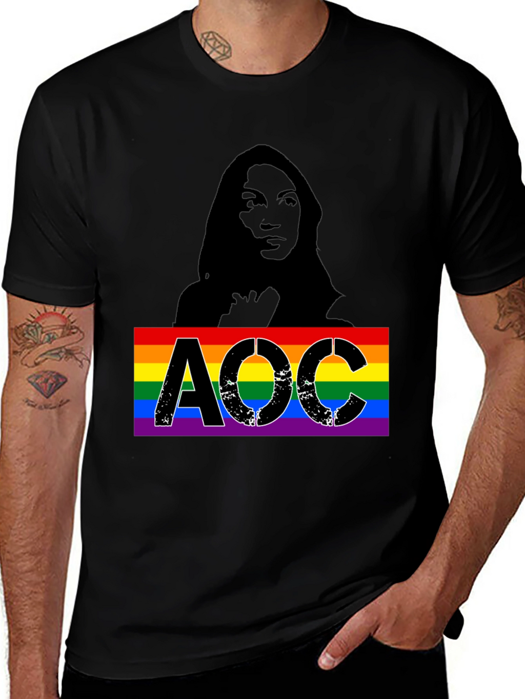 AOC LGBTQ Pride T-Shirt