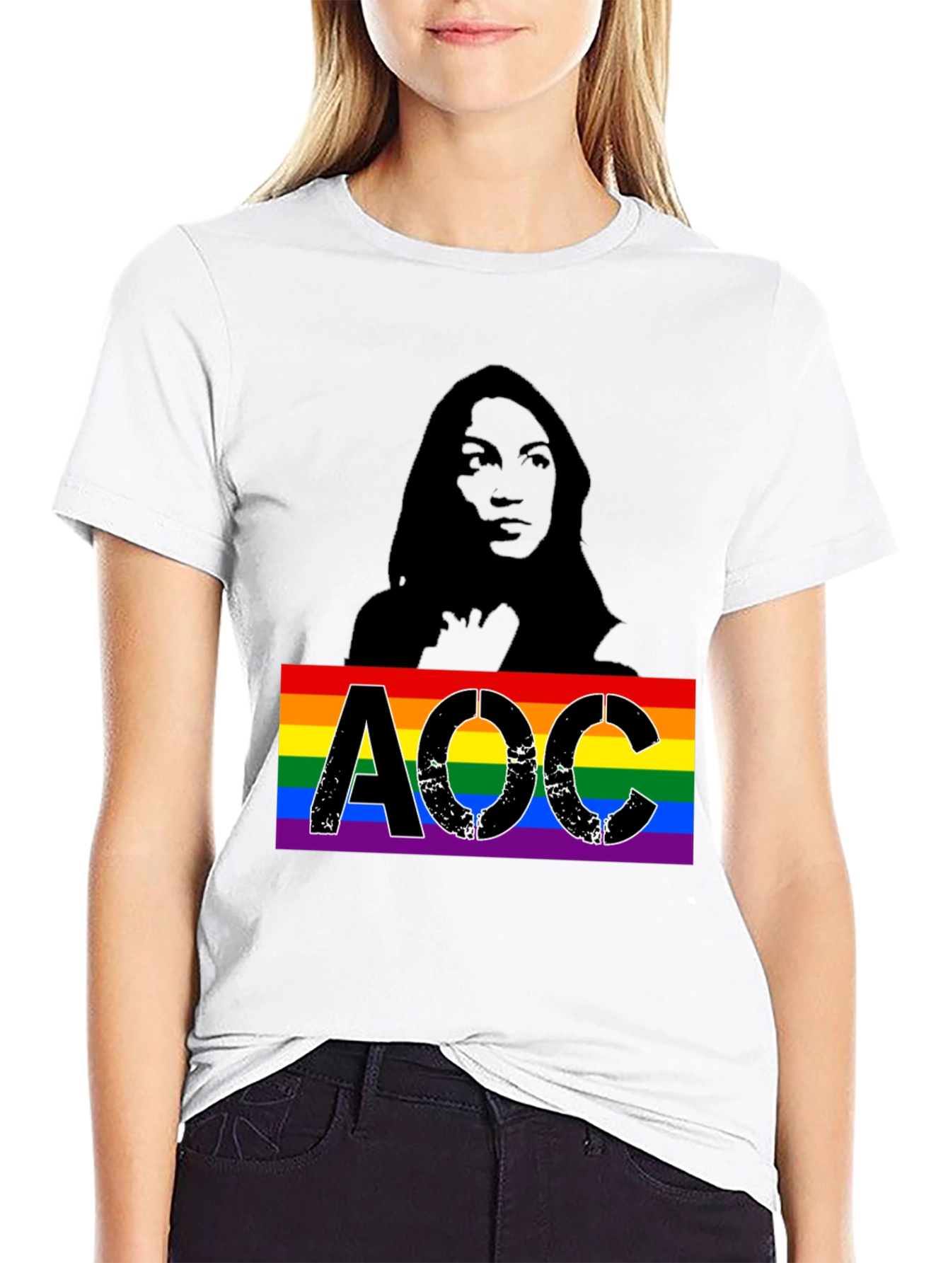 AOC LGBTQ Pride T-Shirt