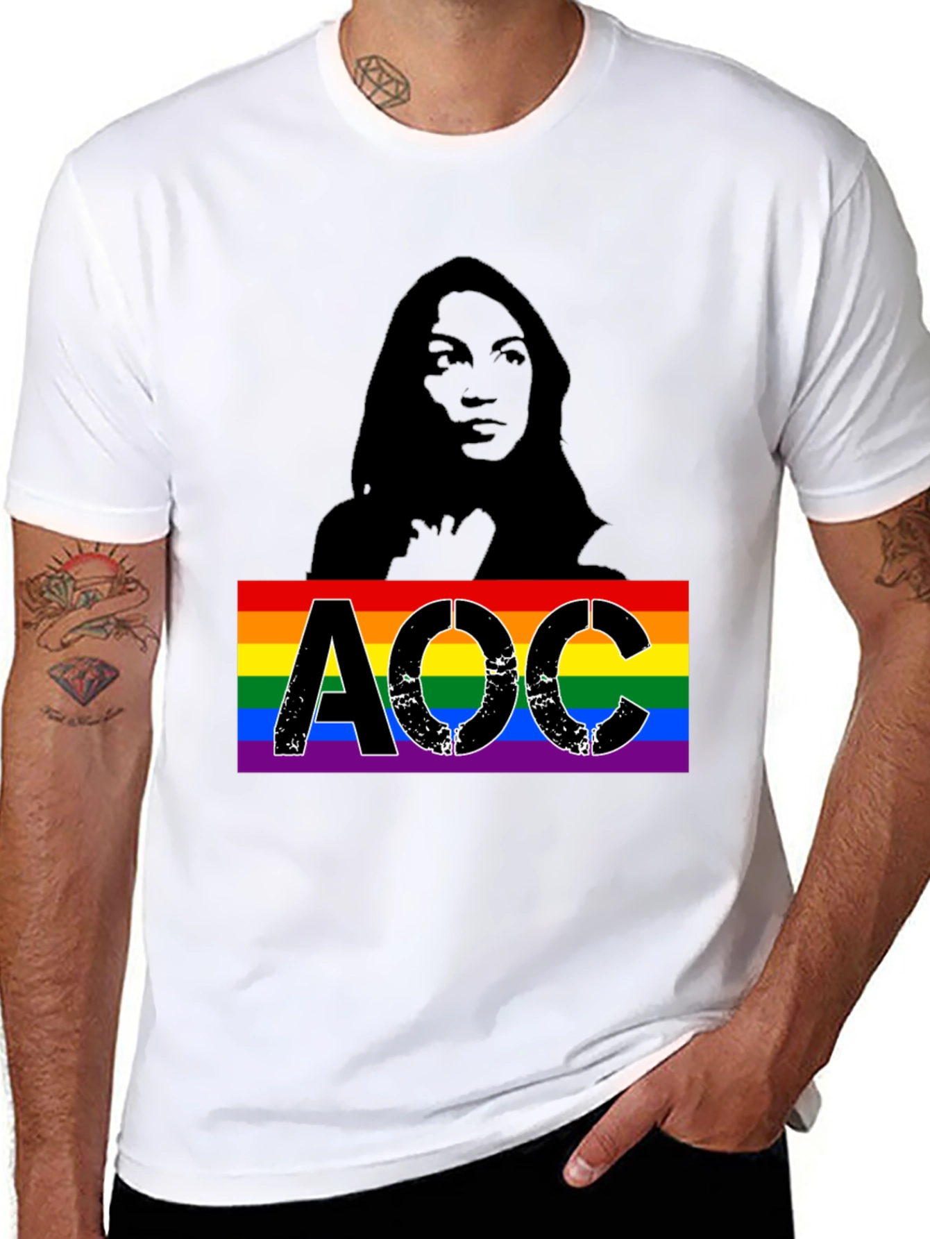 AOC LGBTQ Pride T-Shirt