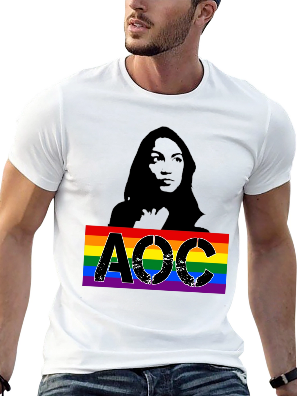 AOC LGBTQ Pride T-Shirt