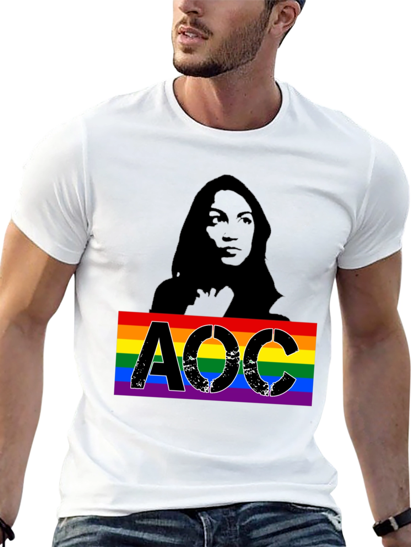 AOC LGBTQ Pride T-Shirt
