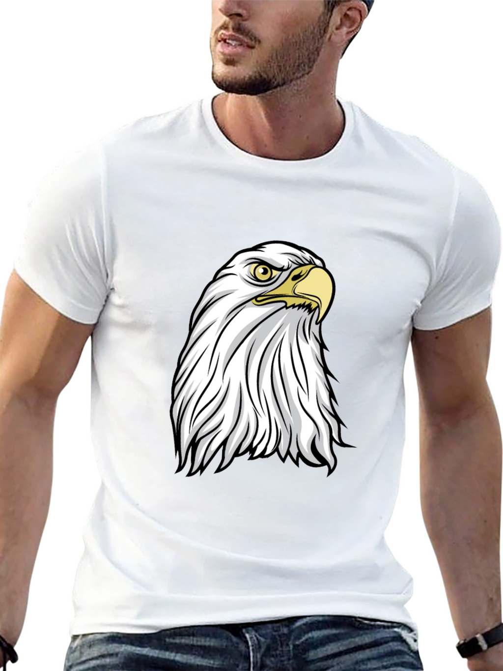 Bald Eagle Graphic Tee - Patriotic Style