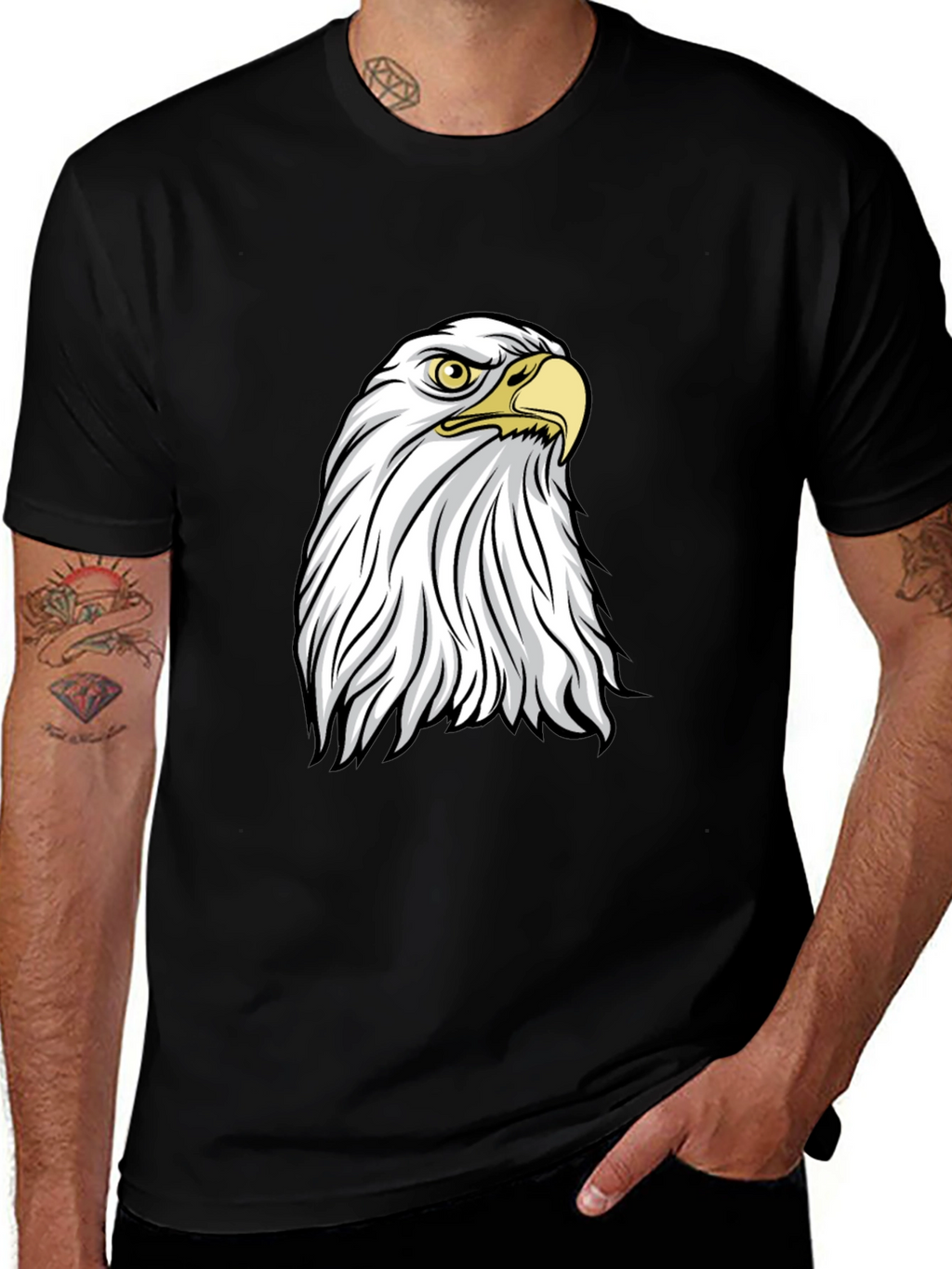 Bald Eagle Graphic Tee - Patriotic Style
