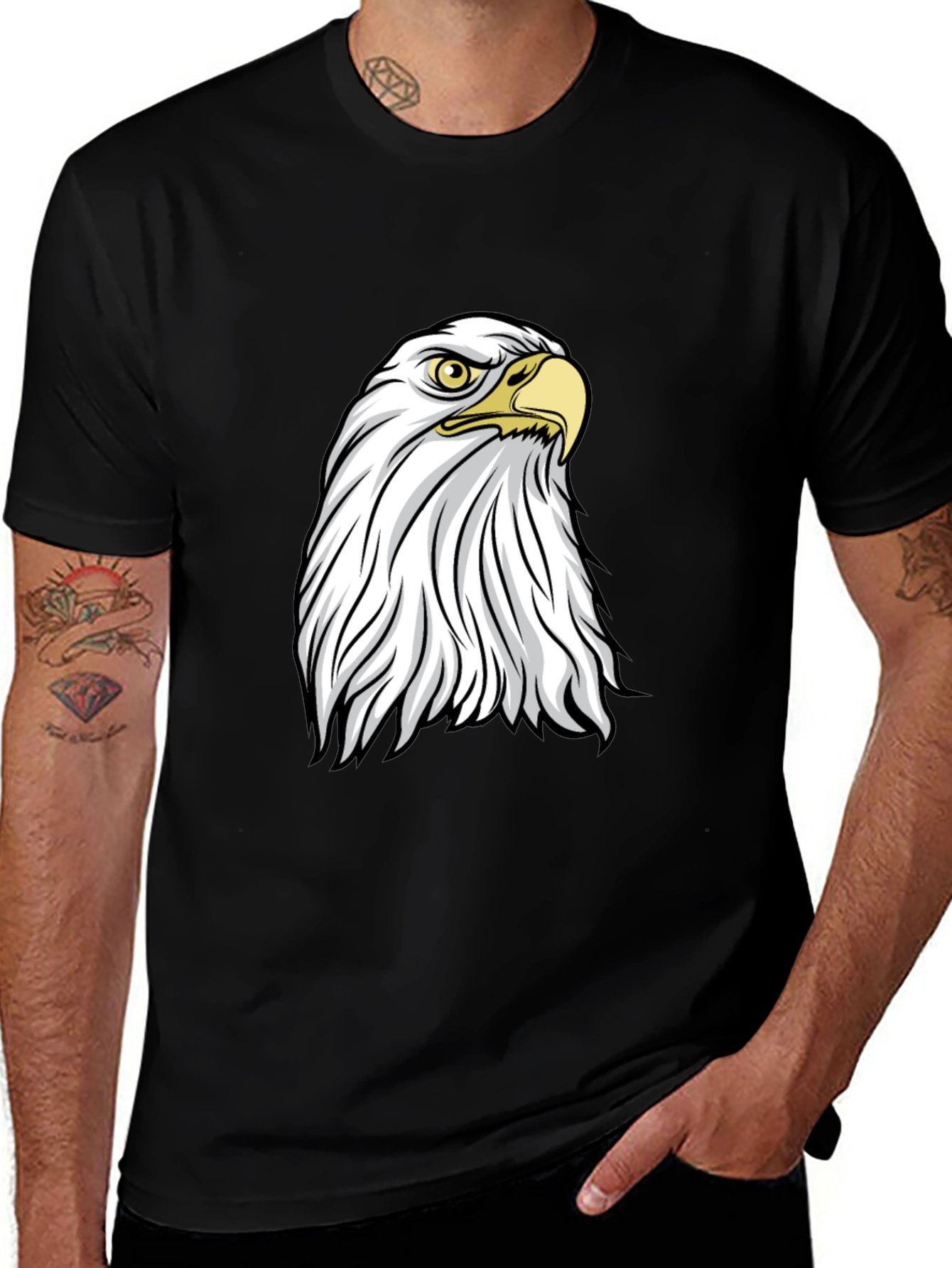 Bald Eagle Graphic Tee - Patriotic Style