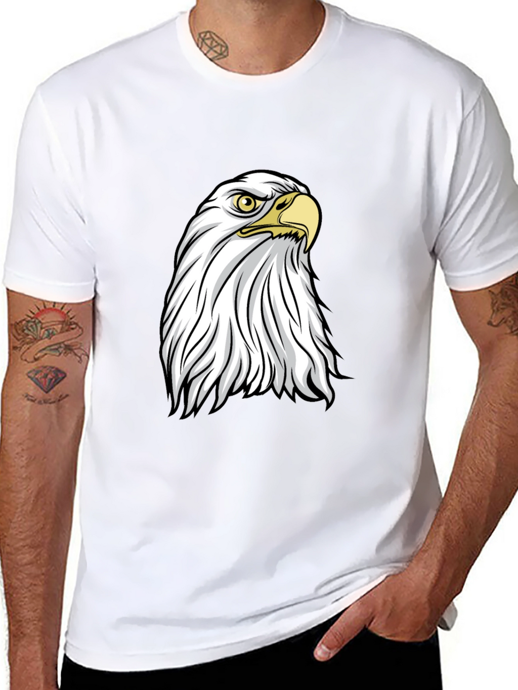 Bald Eagle Graphic Tee - Patriotic Style