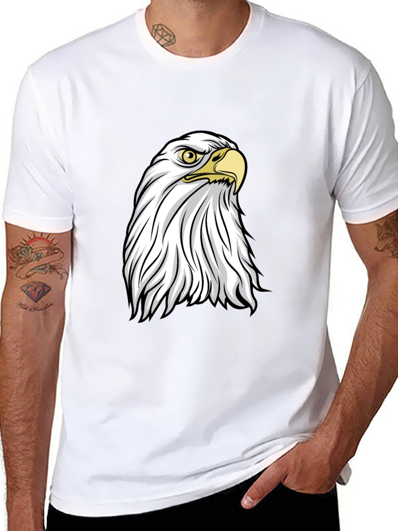 Bald Eagle Graphic Tee - Patriotic Style