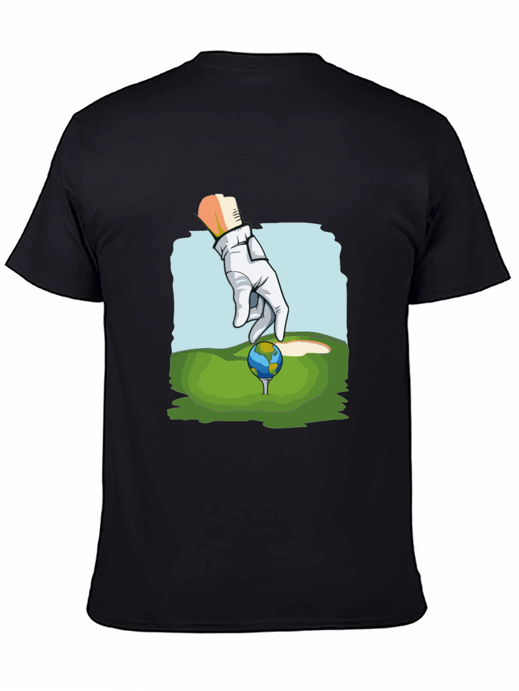 Golf Earth T-Shirt Funny Graphic Tee