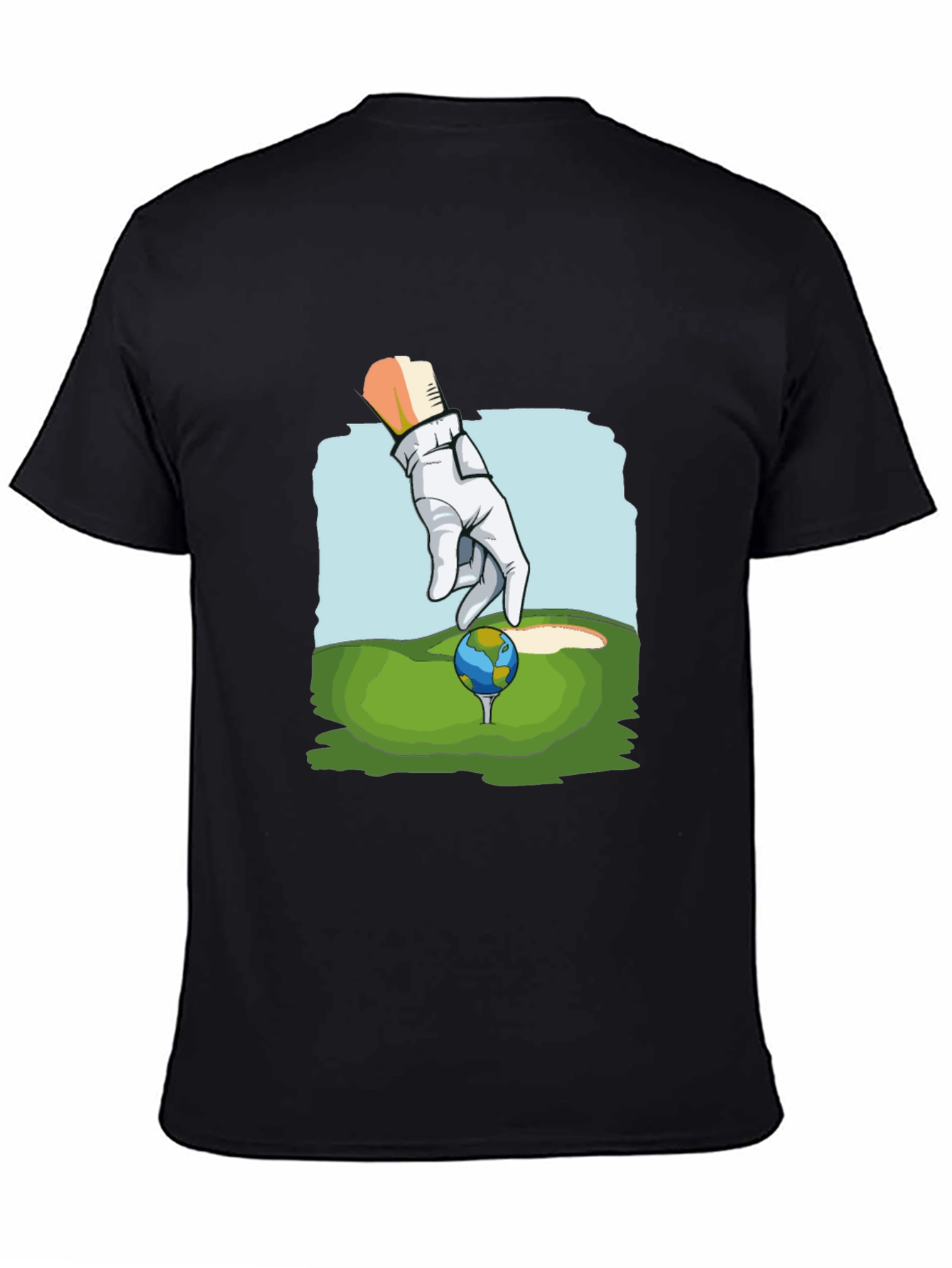 Golf Earth T-Shirt Funny Graphic Tee