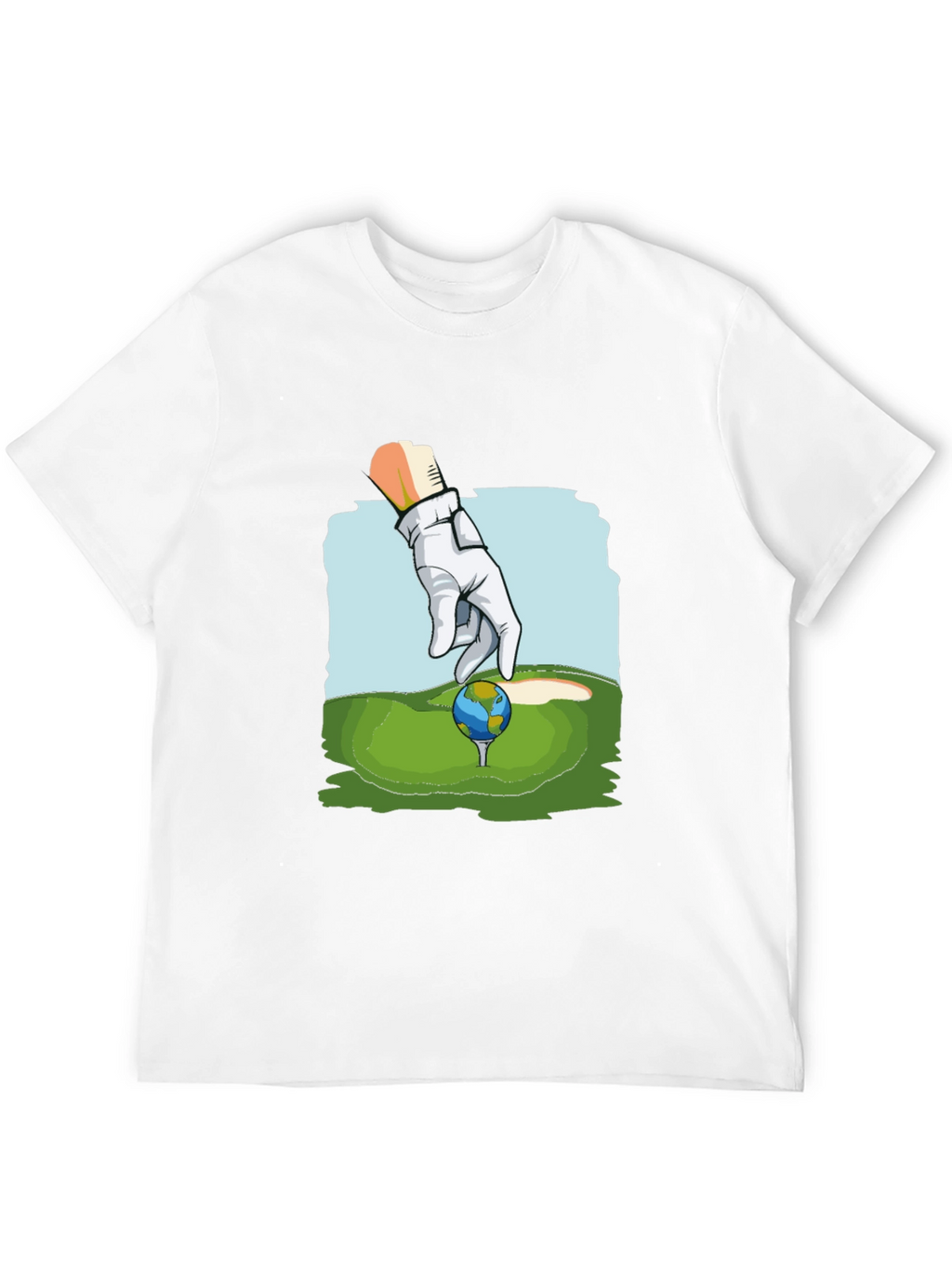 Golf Earth T-Shirt Funny Graphic Tee