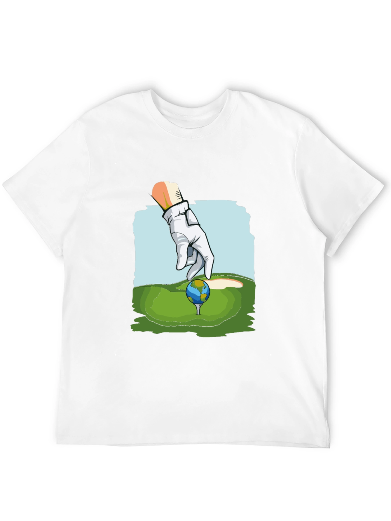 Golf Earth T-Shirt Funny Graphic Tee