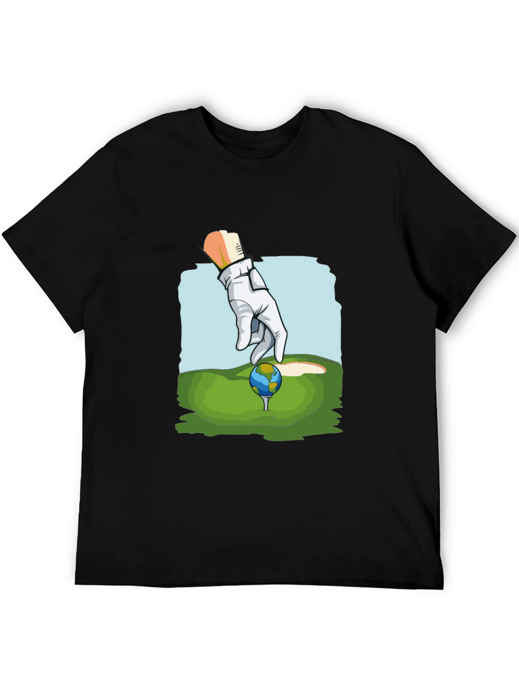 Golf Earth T-Shirt Funny Graphic Tee