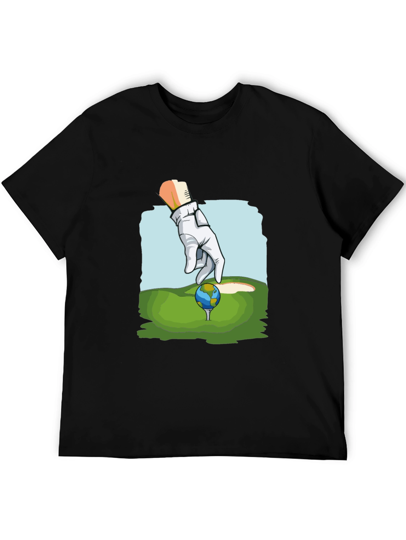 Golf Earth T-Shirt Funny Graphic Tee