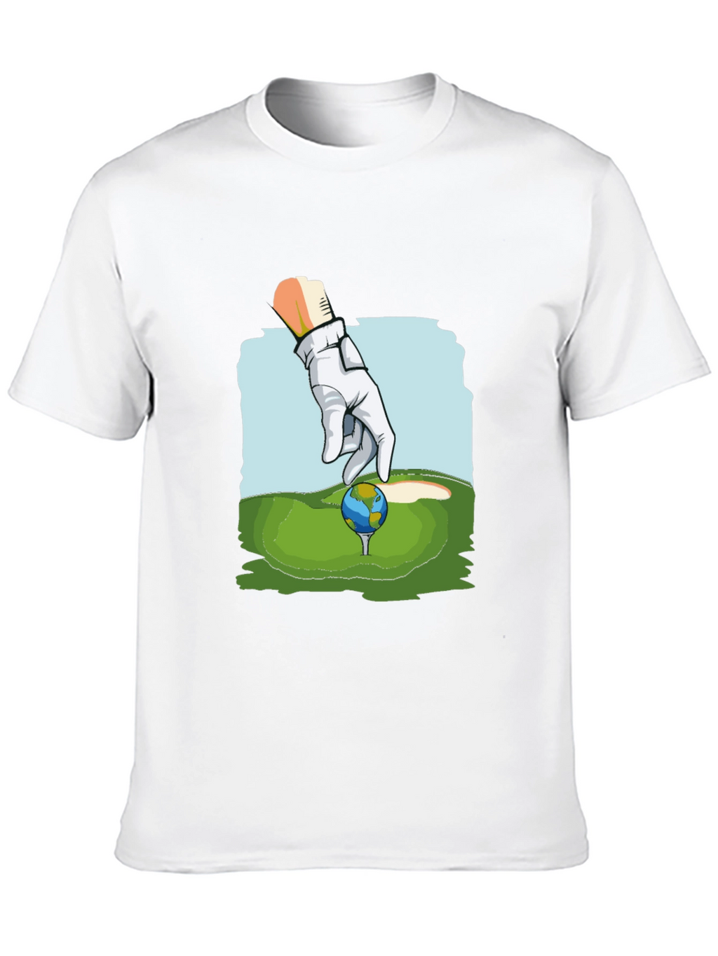Golf Earth T-Shirt Funny Graphic Tee