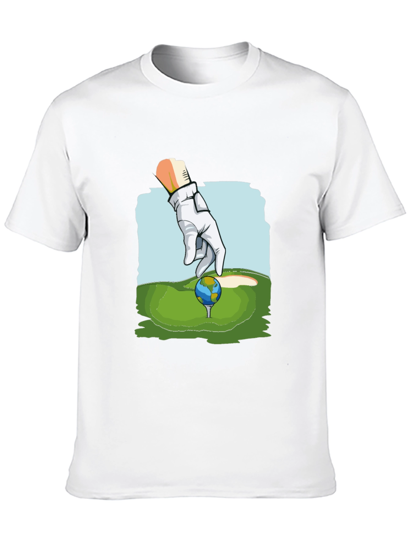 Golf Earth T-Shirt Funny Graphic Tee