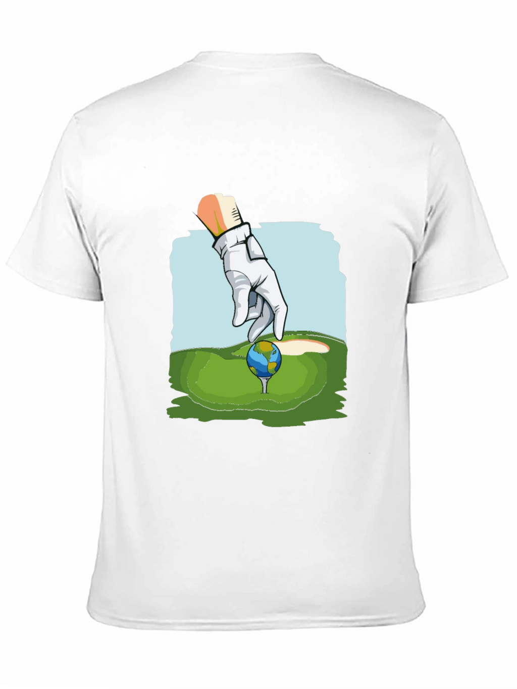 Golf Earth T-Shirt Funny Graphic Tee