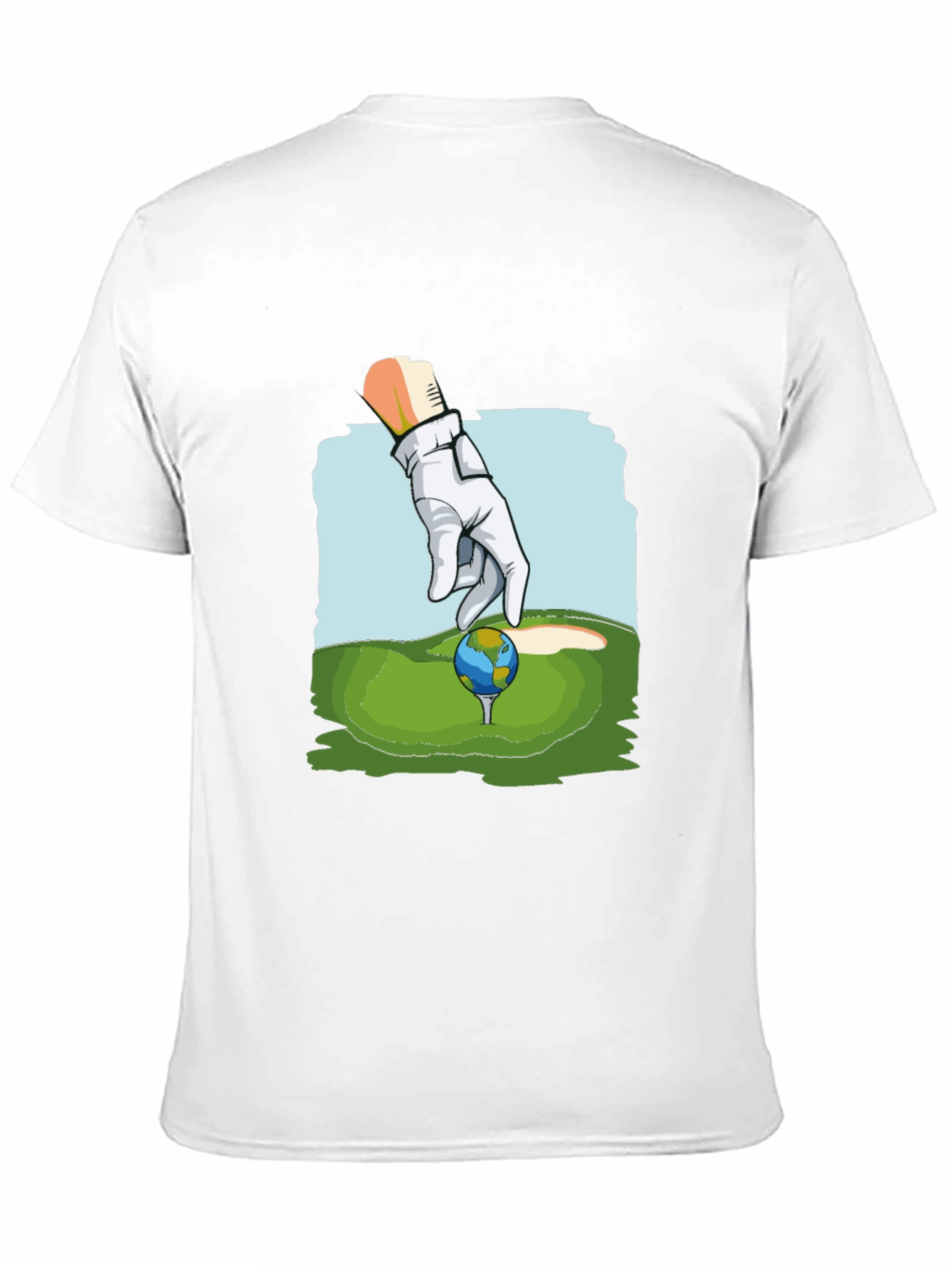 Golf Earth T-Shirt Funny Graphic Tee