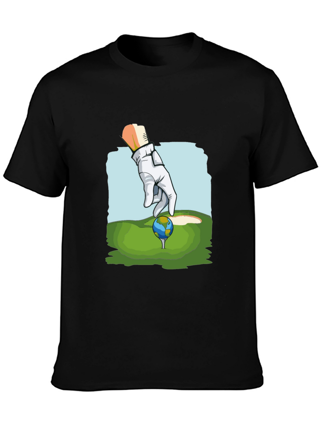 Golf Earth T-Shirt Funny Graphic Tee