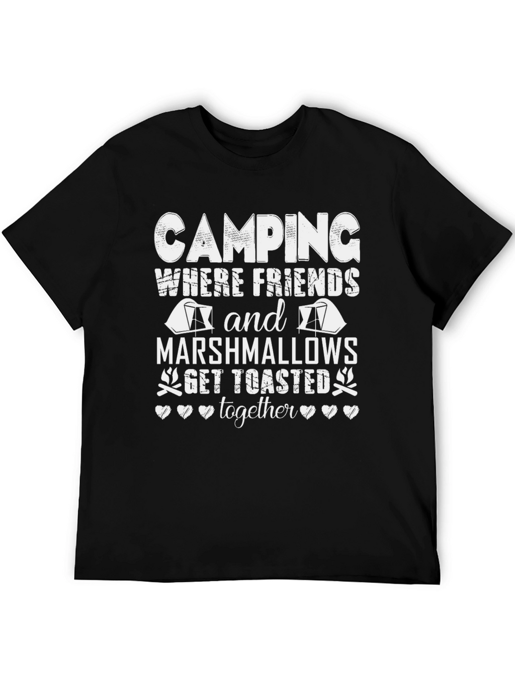 Camping Friends Marshmallows Toasted Together T-Shirt
