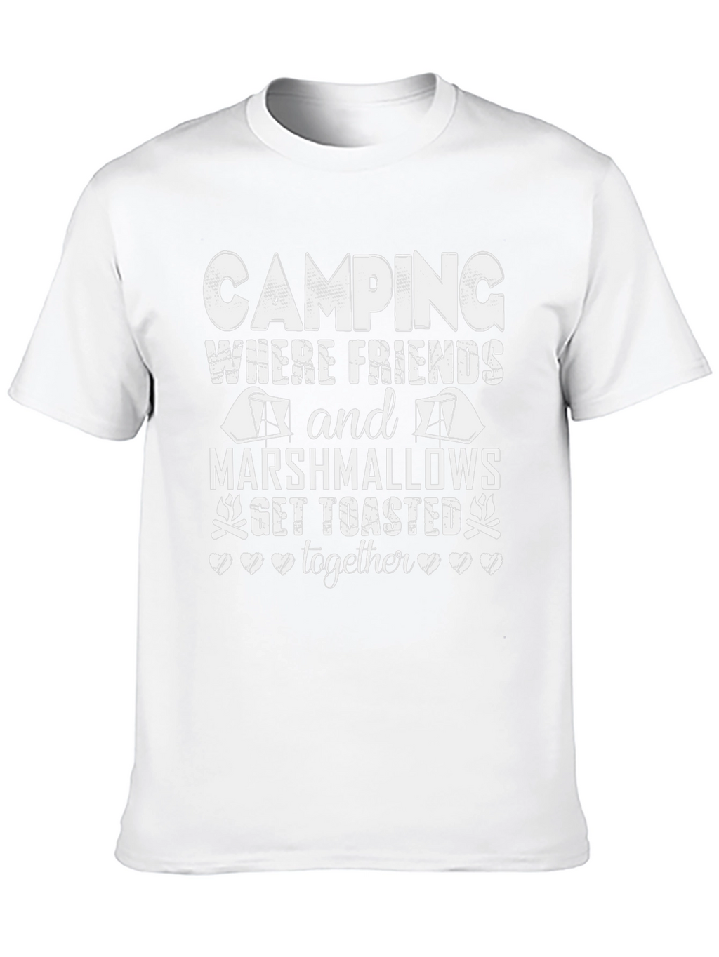 Camping Friends Marshmallows Toasted Together T-Shirt