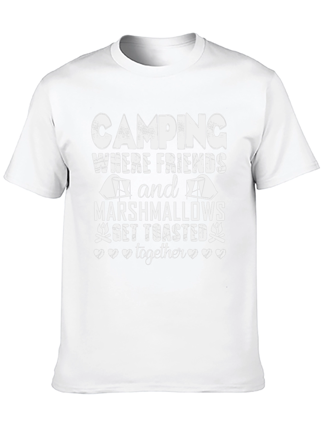 Camping Friends Marshmallows Toasted Together T-Shirt