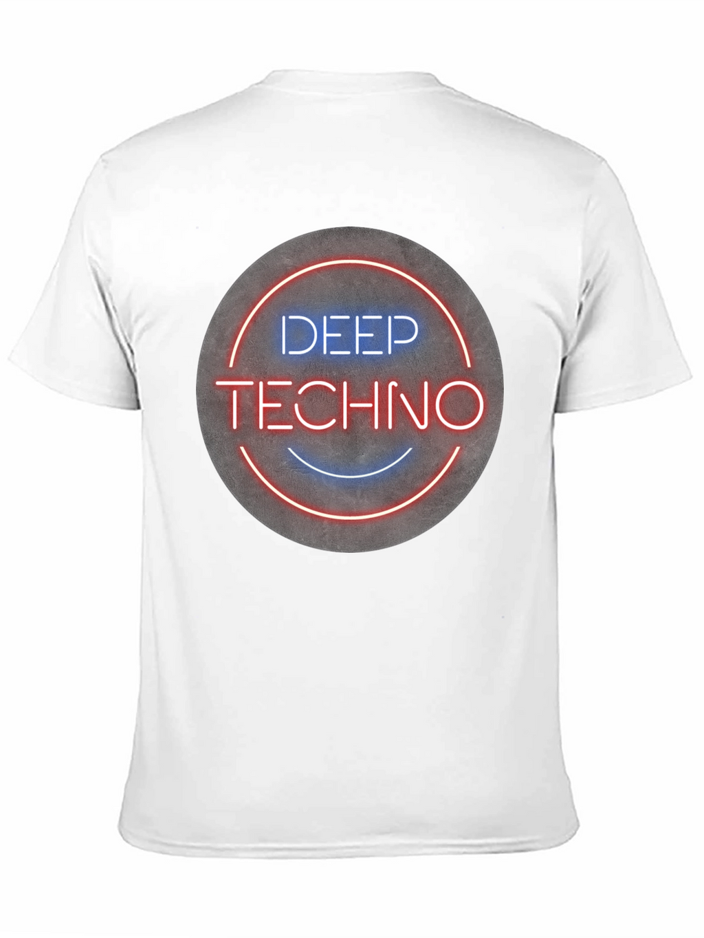 Deep Techno T-Shirt - Neon Circle Graphic Tee